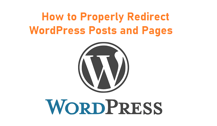 how to properly redirect wordpress posts and pages