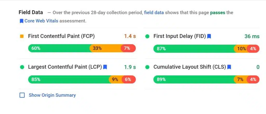 look for field or stimulated data