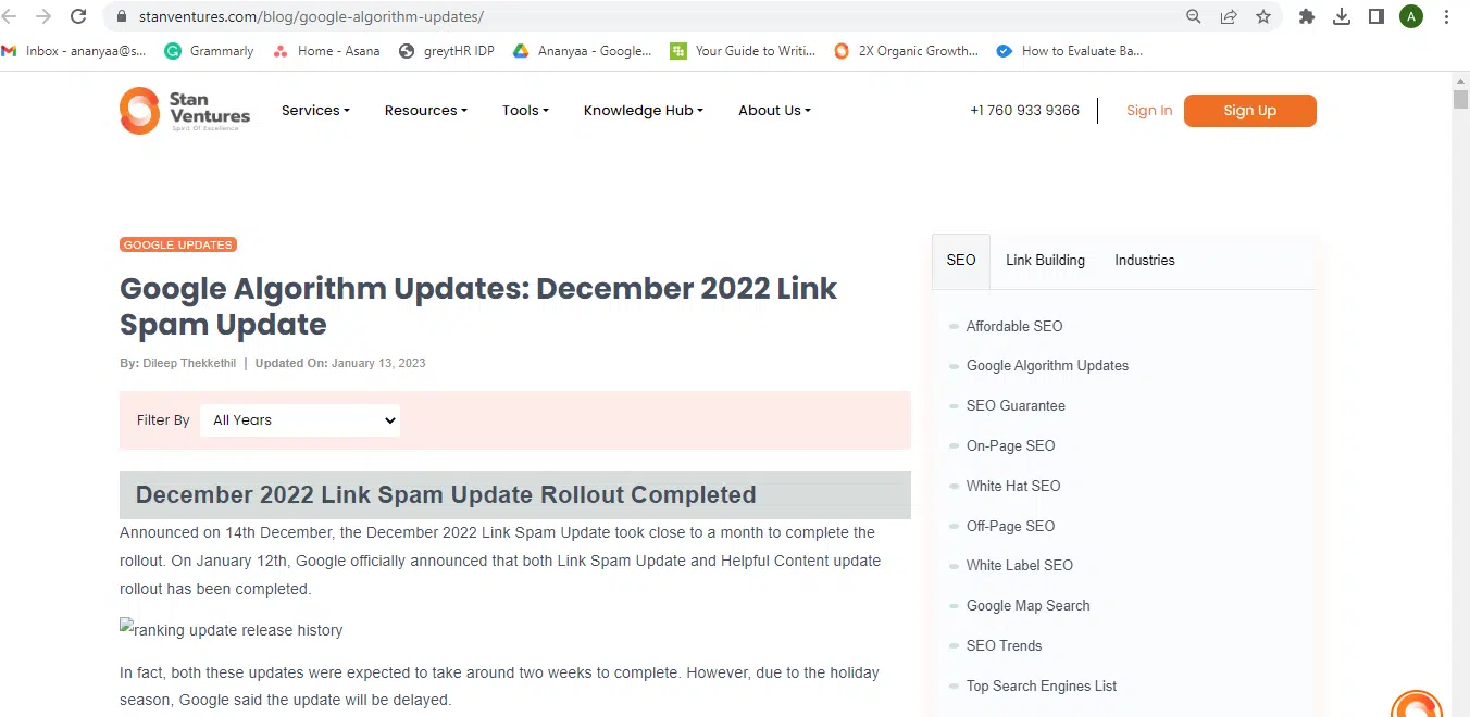 Google Algorithm Update 2022