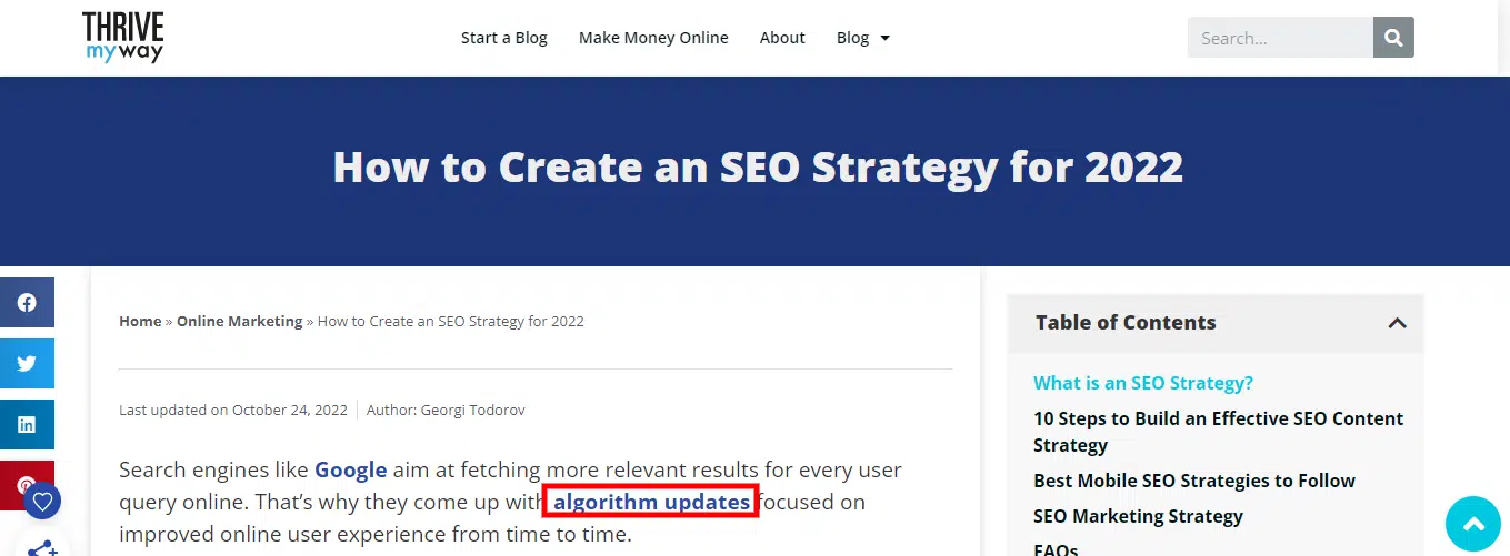 SEO Strategy for 2022