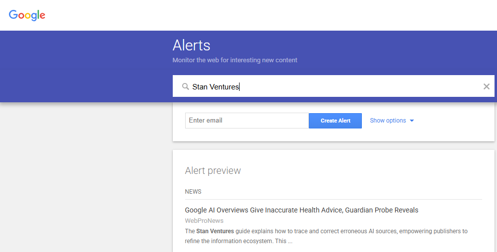 Google Alerts
