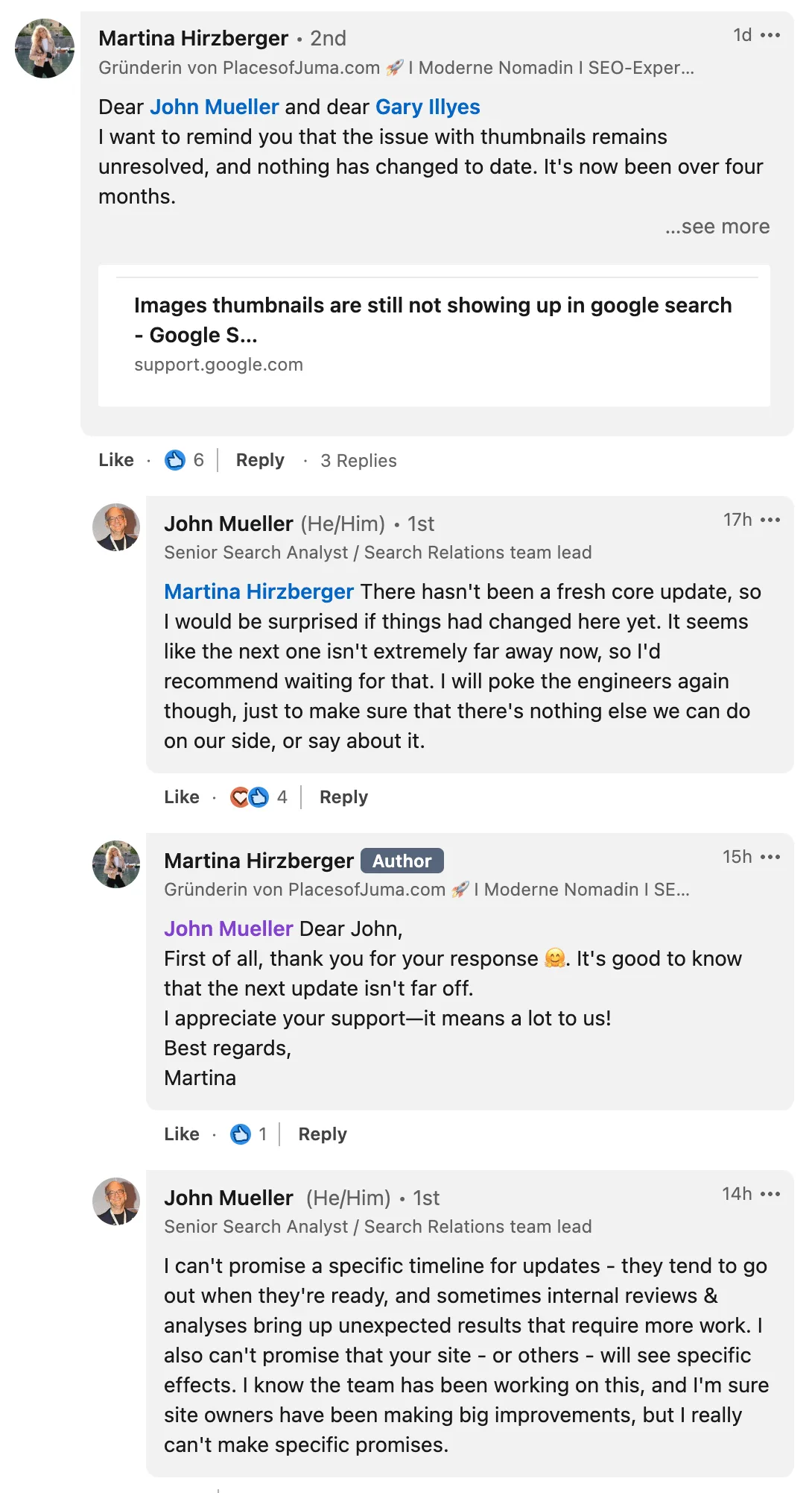 John Mueller about the next core update