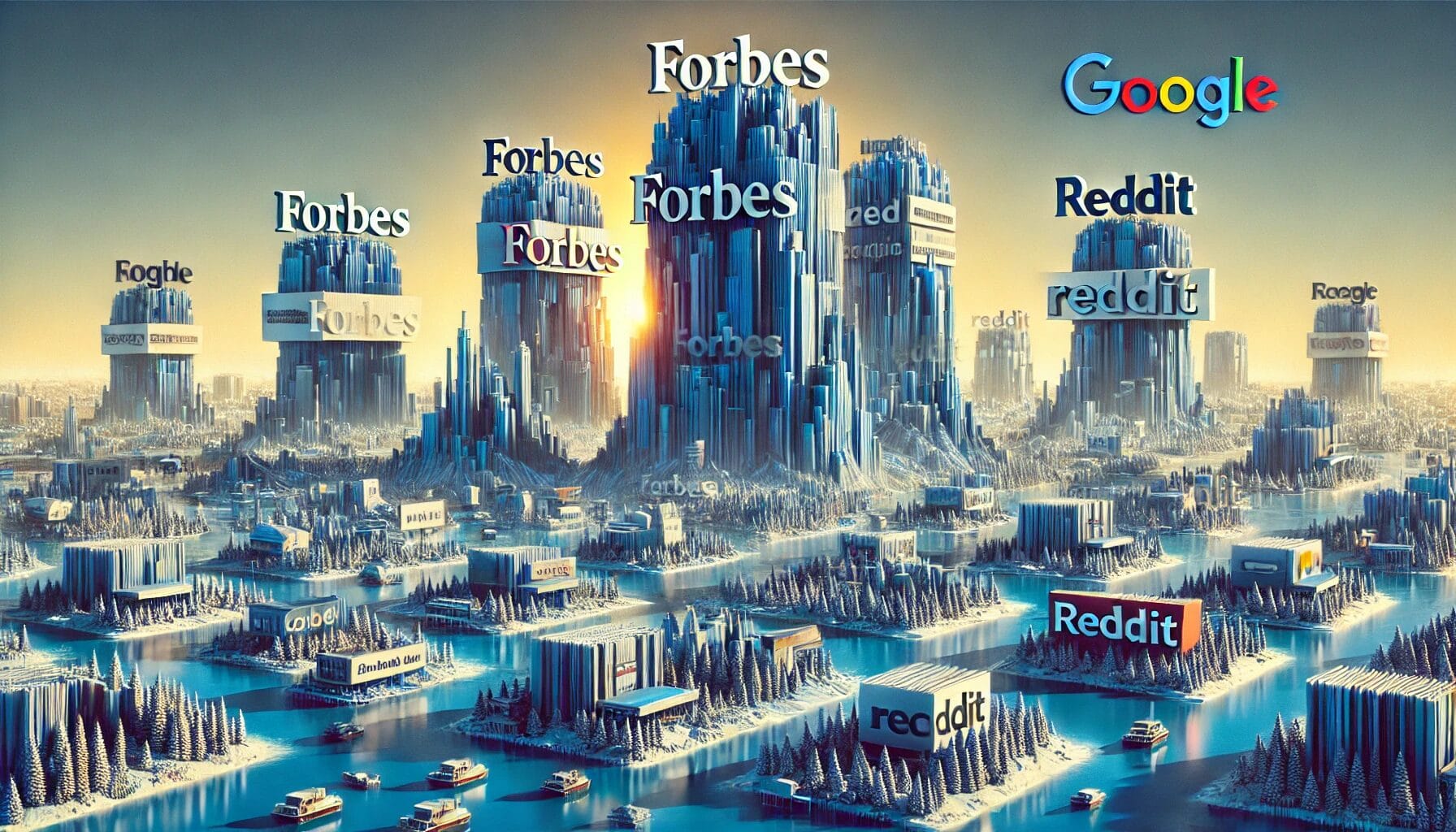 Image symbolizing the dominance of large brands in Google search results