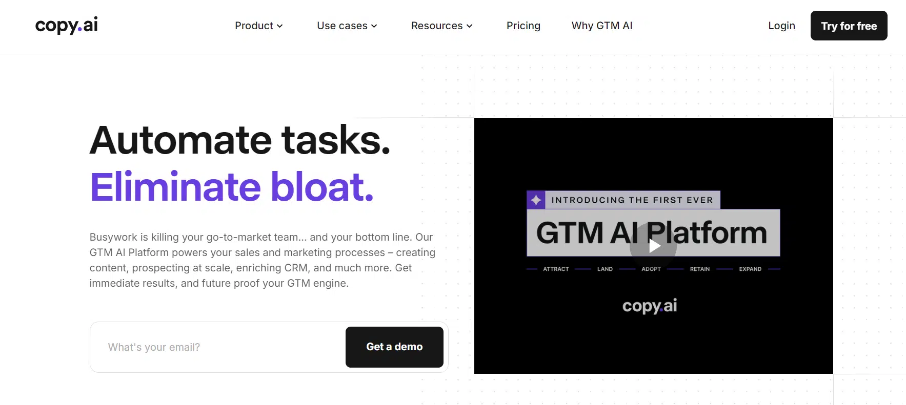 Copy.ai - AI content tool