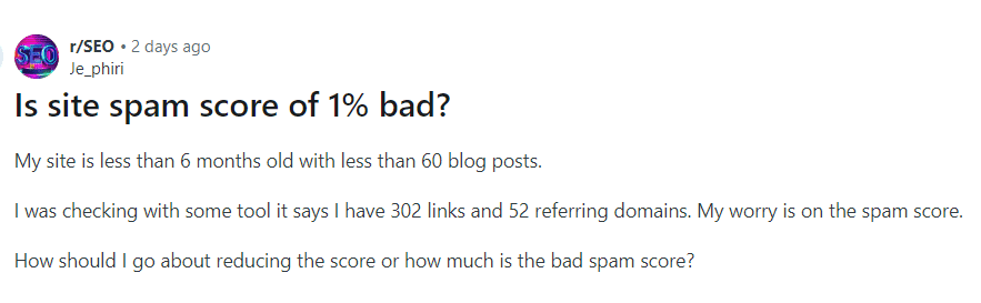 Spam Scores Don’t Matter