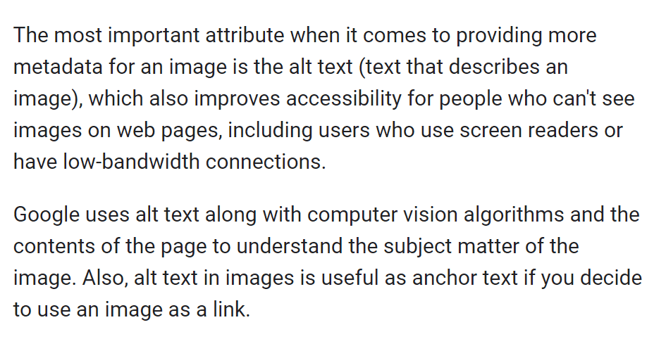 What is alt text - Image SEO best practices