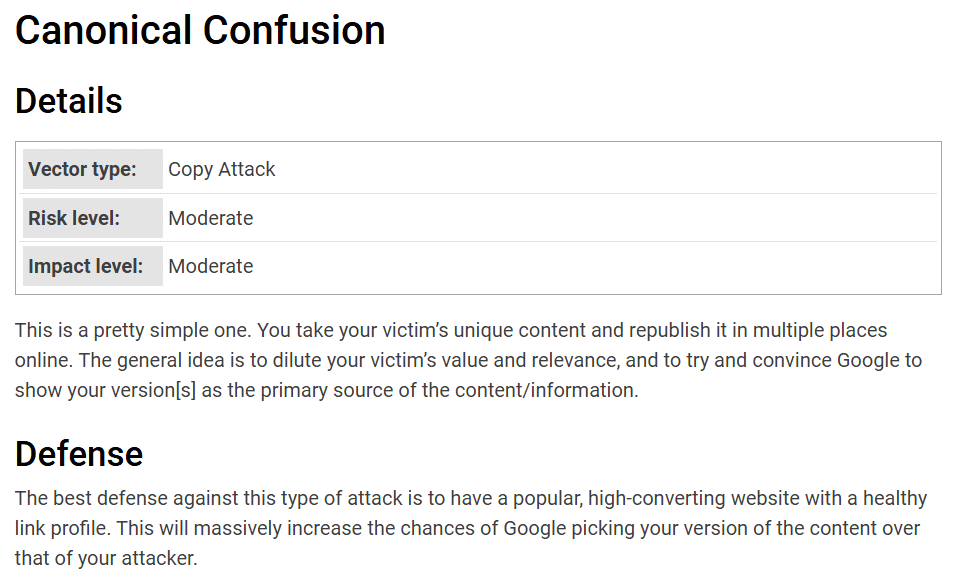 what is canonical confusion