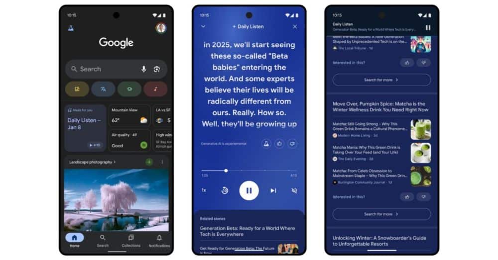 Google introduces Daily Listen - Audio version of Google Discover