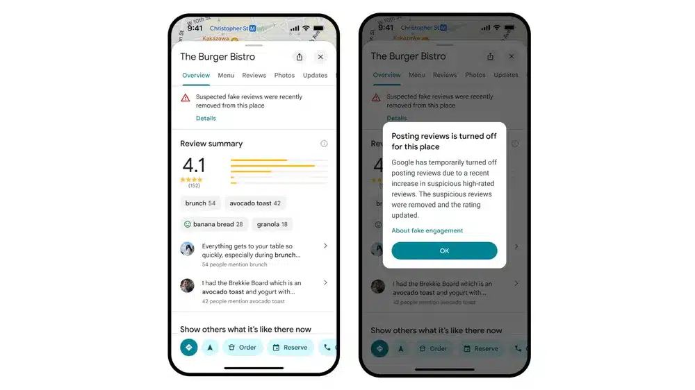 Google Maps Uses AI to Eliminate Fake Reviews and Business Scams