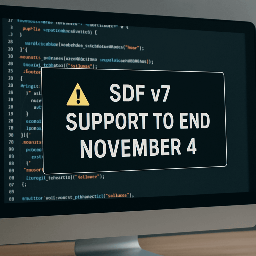 Structured Data Files v7 Support Ends November 4, 2025