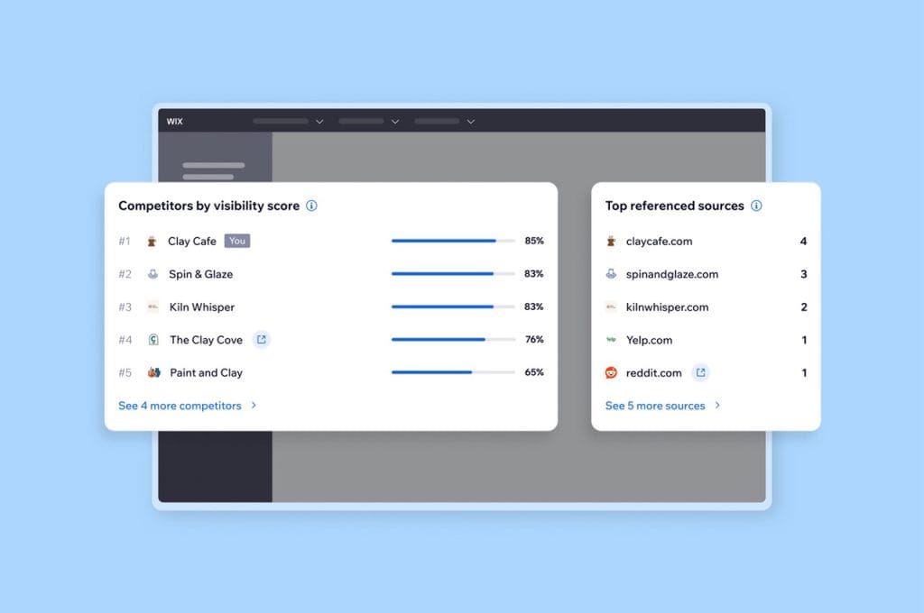 results of ai appearance in wix dashboard Large