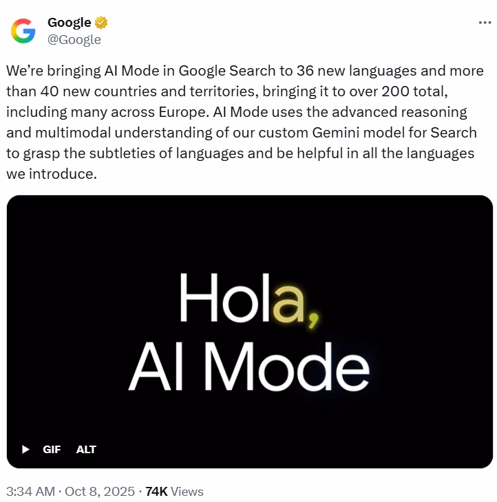 Google expands AI Mode in Search Google expands AI Mode in Search