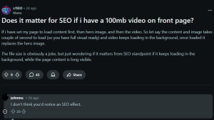 Google Confirms Background Videos Rarely Hurt SEO