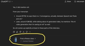 OpenAI Says Peloton Prompt Was No Ad