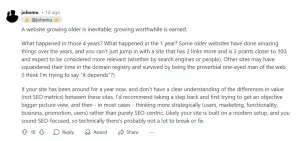 Newer websites outrank older websites in search - Website age and rankings