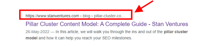 breadcrumb markup - structured data