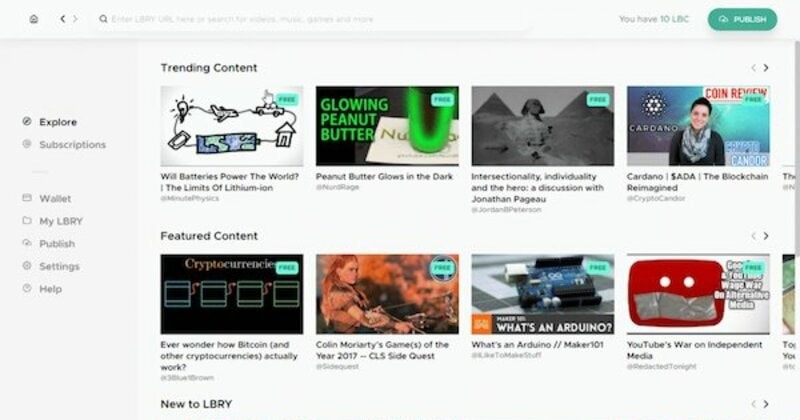LBRY video search engine