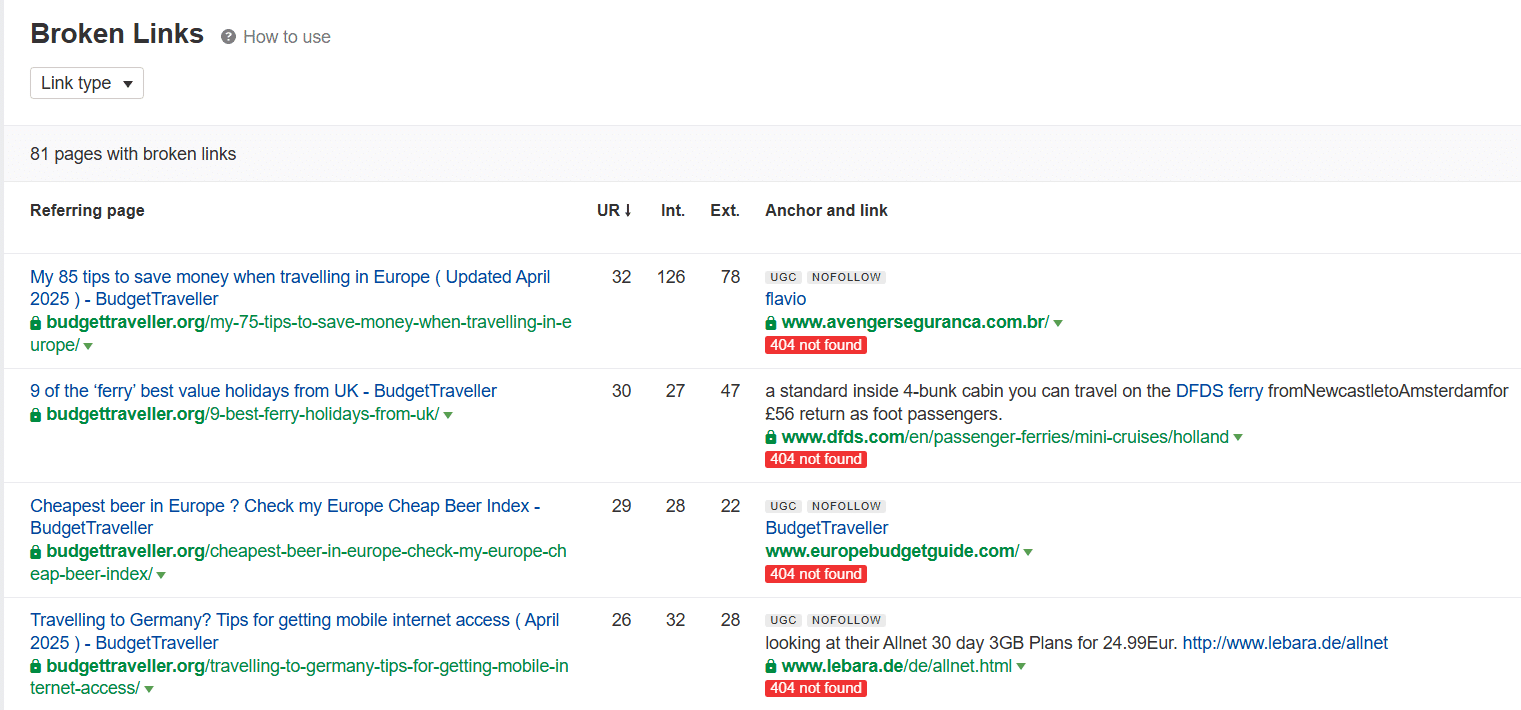 Broken Link Building