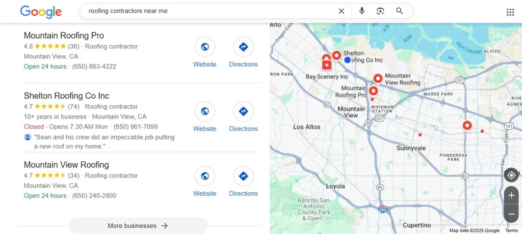Local Search Results