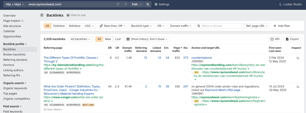 Backlink Profile Audit