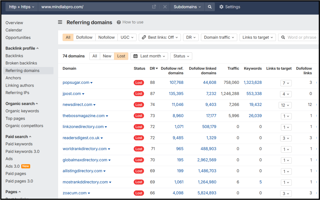 Reclaim Lost Nootropics Backlinks