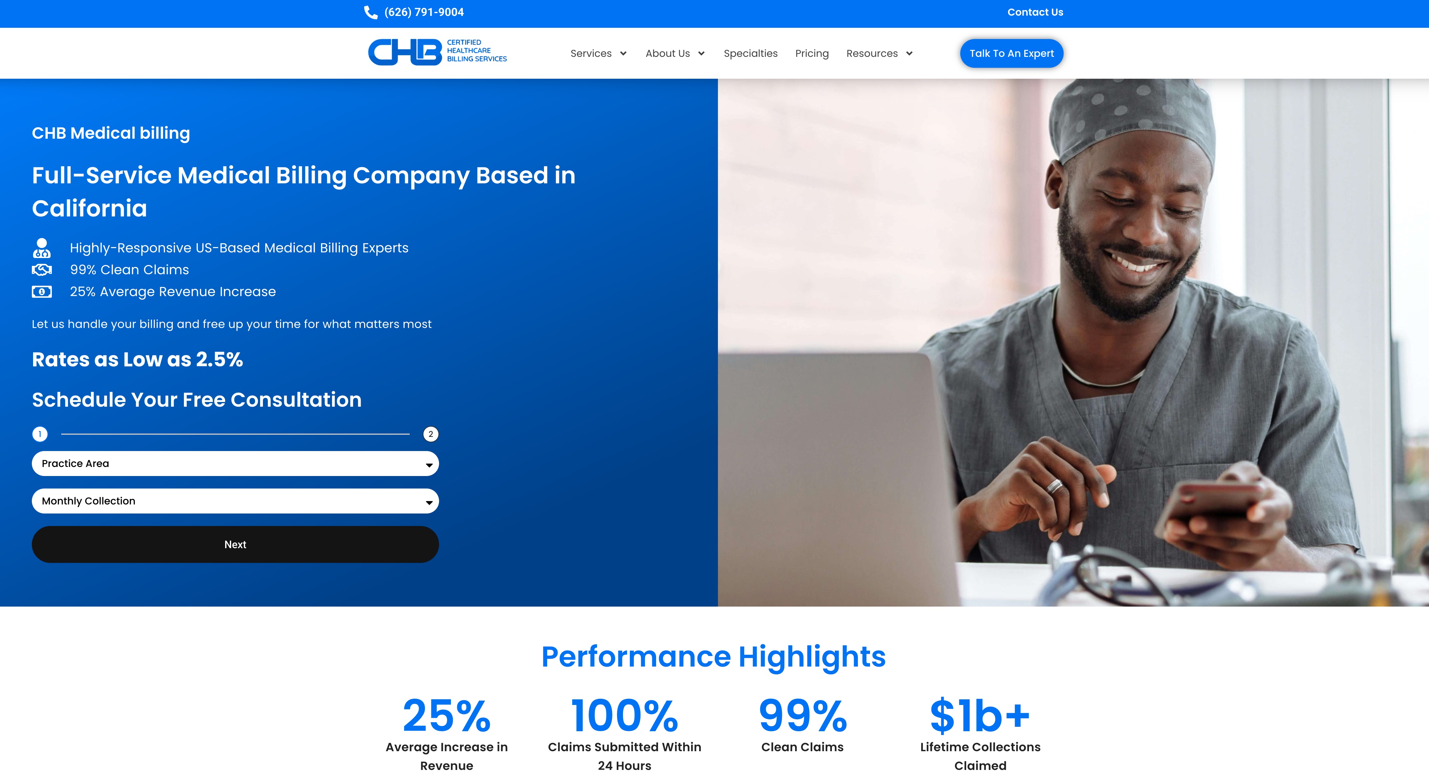 CHB-Medical-Billing-Website